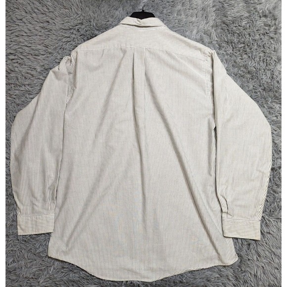 LL Bean Dress Shirt‎ Mens Size Tall 17-37 Single Needle Tailoring 17" Neck Gray - Picture 2 of 9